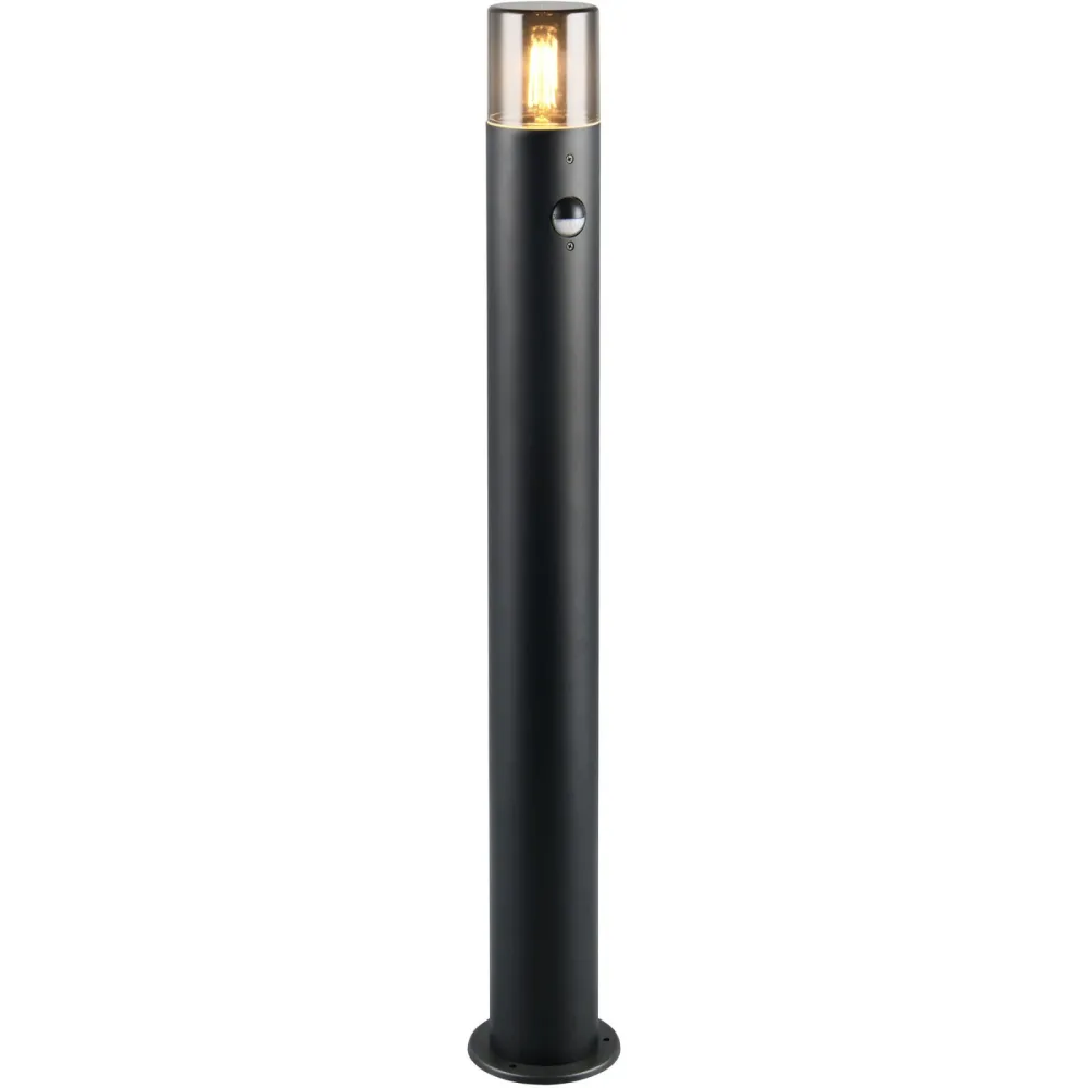 Aussenlampe Cisoo Schwarz 80 cm - Farbe: schwarz matt - Material: Aluminium-Druckguss - Aussenlampe