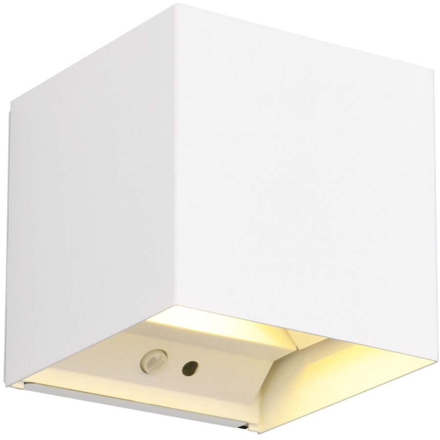 Wandlampe Nelat Weiss Metall 10 cm 10.5 cm - Farbe: weiss matt - LED - Wandlampe- LED Energiesparlampe