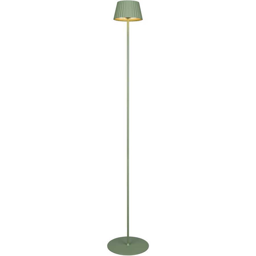 Stehlampe Zeraus Grün Metall 123 cm - Farbe: pistazie - LED - Stehlampe- LED Energiesparlampe
