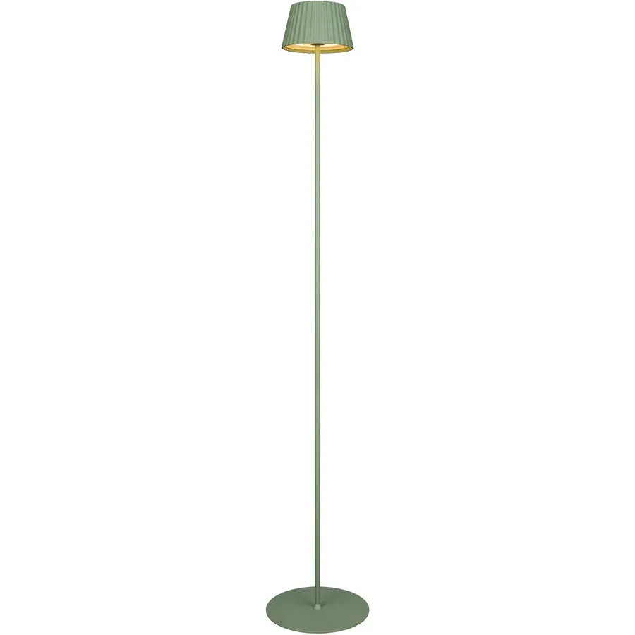 Stehlampe Zeraus Grün Metall 123 cm - Farbe: pistazie - LED - Stehlampe- LED Energiesparlampe