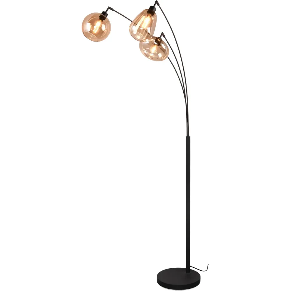 Stehlampe Animul Schwarz Metall 71.5 cm 200 cm - Farbe: schwarz matt - Stehlampe