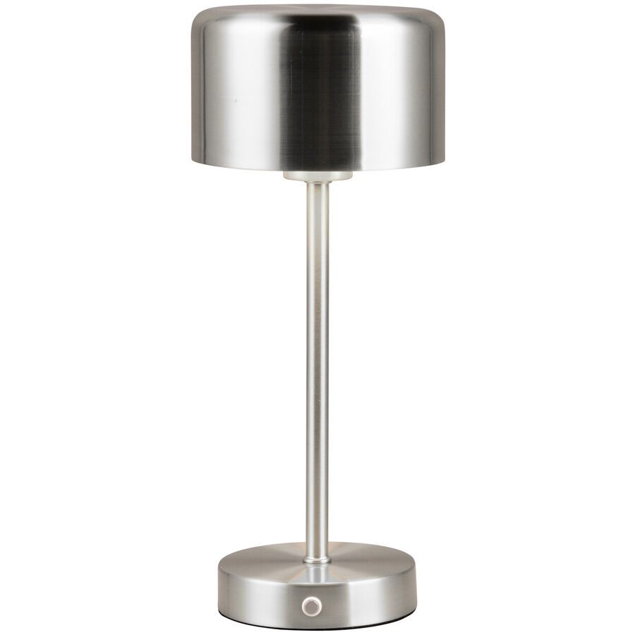 Tischlampe Feliks Silber Metall 30 cm - Farbe: Nickel matt - LED - Tischlampe- LED Energiesparlampe