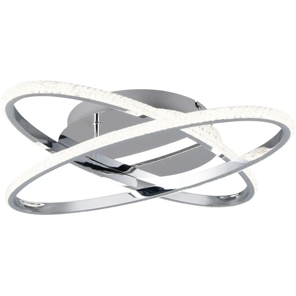 Deckenlampe Enal Grau Metall 58 cm 9 cm - Farbe: chrom - LED - Deckenlampe- LED Energiesparlampe
