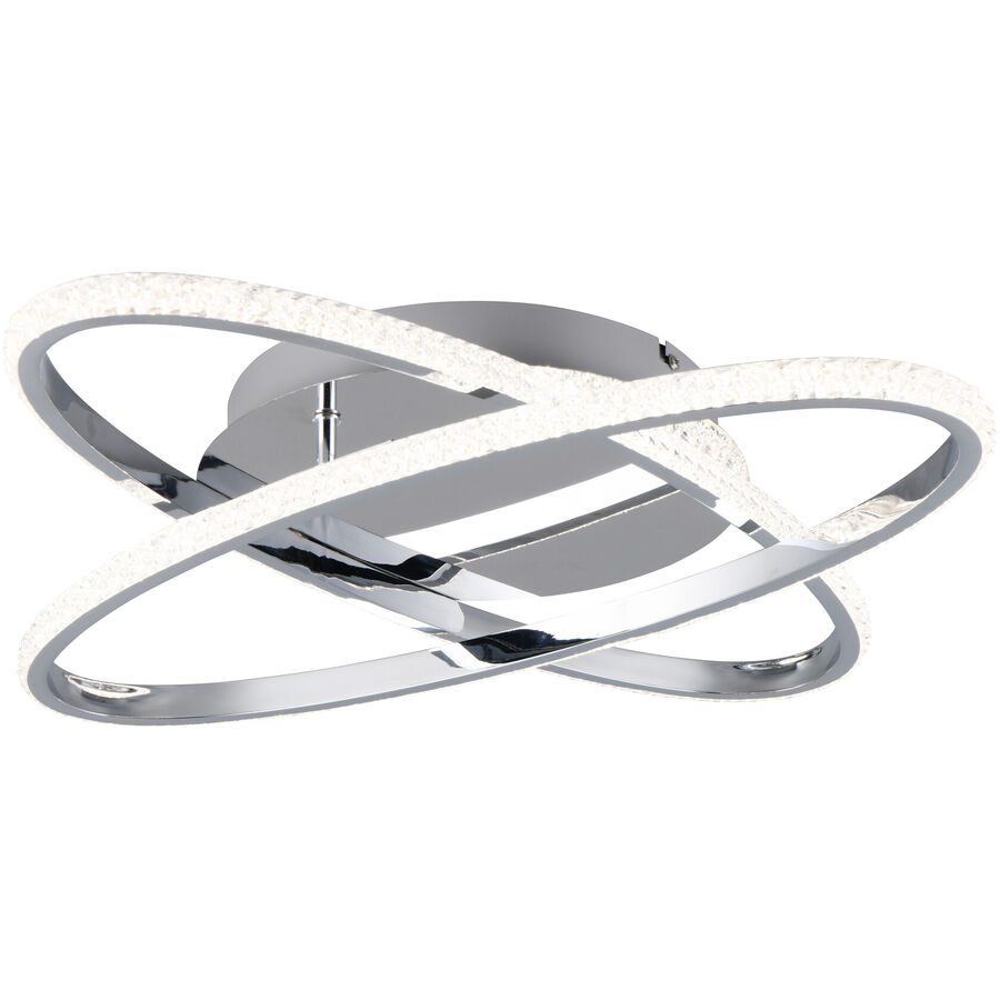 Deckenlampe Enal Grau Metall 58 cm 9 cm - Farbe: chrom - LED - Deckenlampe- LED Energiesparlampe