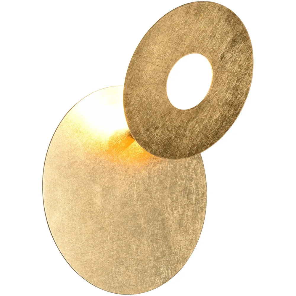 Wandlampe Onael Gold Metall 18 cm 18 cm - Farbe: goldfarben - LED - Wandlampe- LED Energiesparlampe