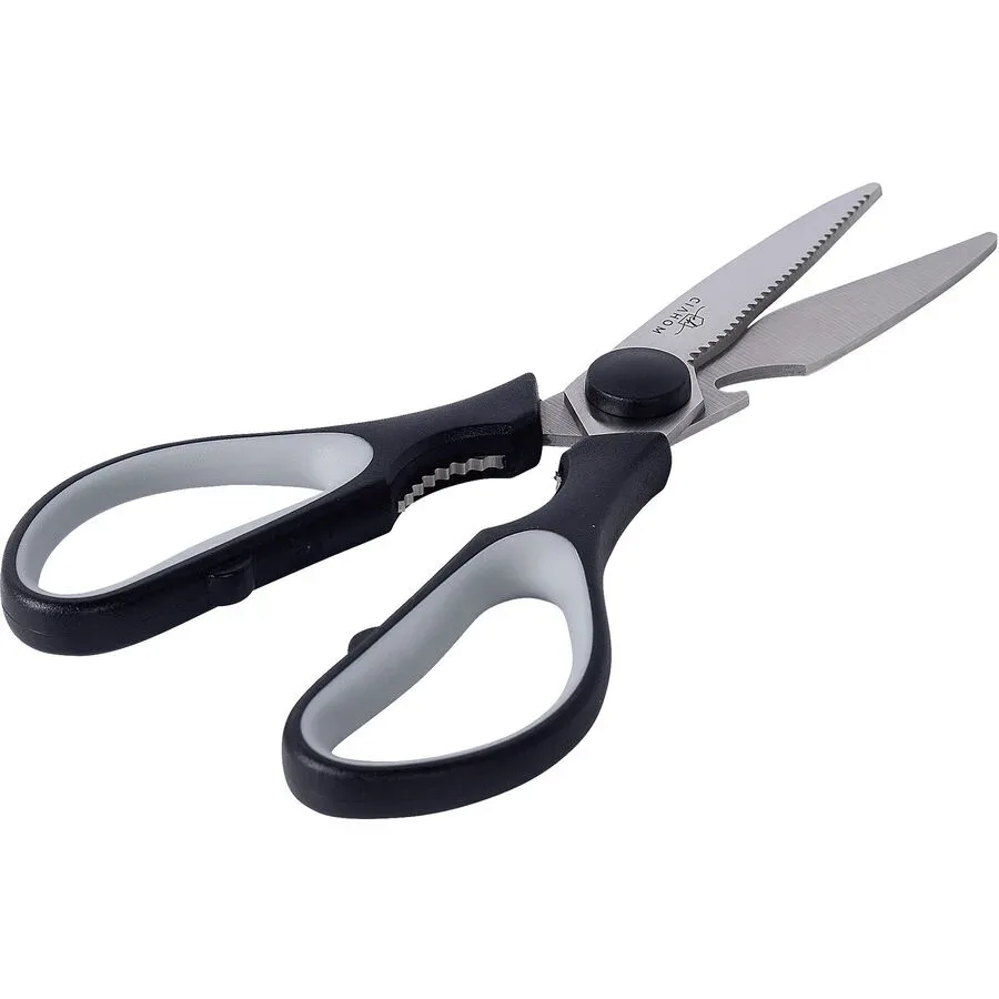 Schere Cecily Grau/Schwarz Stahl/Kunststoff 8.4 cm - Material: Kunststoff/Stahl - Schere