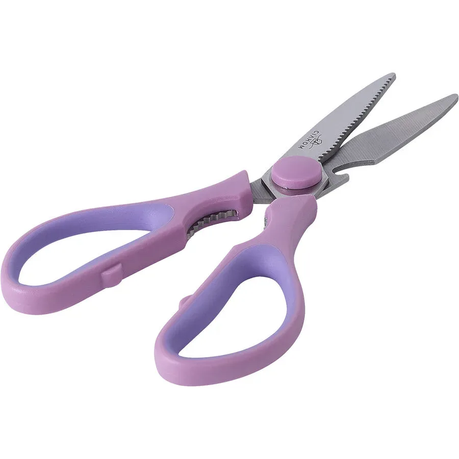 Schere Cecily Lila Stahl/Kunststoff 8.4 cm - Farbe: violet - Material: Kunststoff/Stahl - Schere