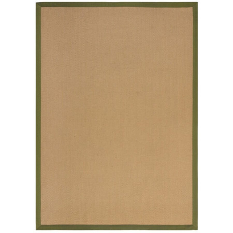 Teppich Kiria Beige/Grün Jute/Polyamid 290 cm 200 cm - Farbe: Grün, Natur - Material: Stoff - Teppich