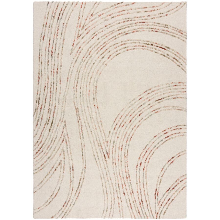 Teppich Uzushio Beige Wolle 230 cm 160 cm - Farbe: Natural - Teppich