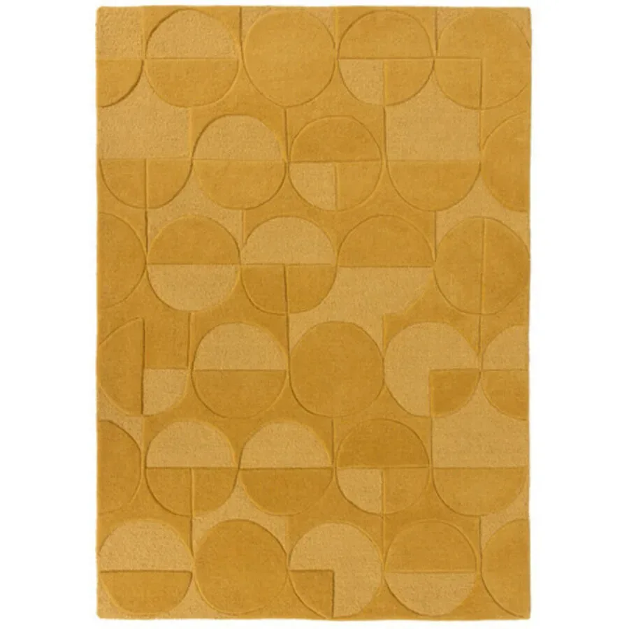 Teppich Igreg Gelb Wolle 230 cm 160 cm - Farbe: ocker - Teppich