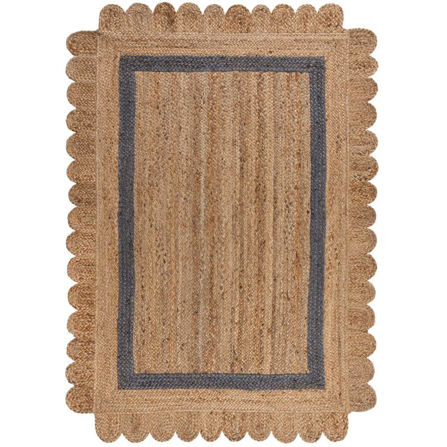 Teppich Graya Braun/Grau Jute 230 cm 160 cm - Farbe: natur, grau - Teppich