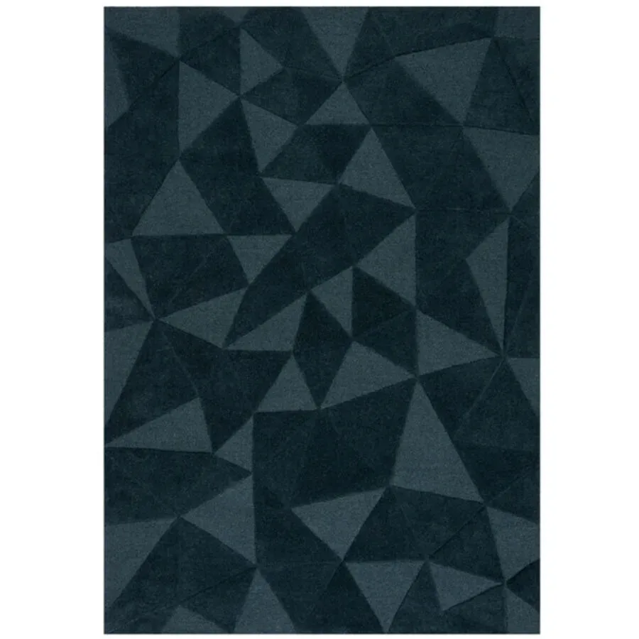Teppich Zard Blau Wolle 230 cm 160 cm - Farbe: teal - Teppich