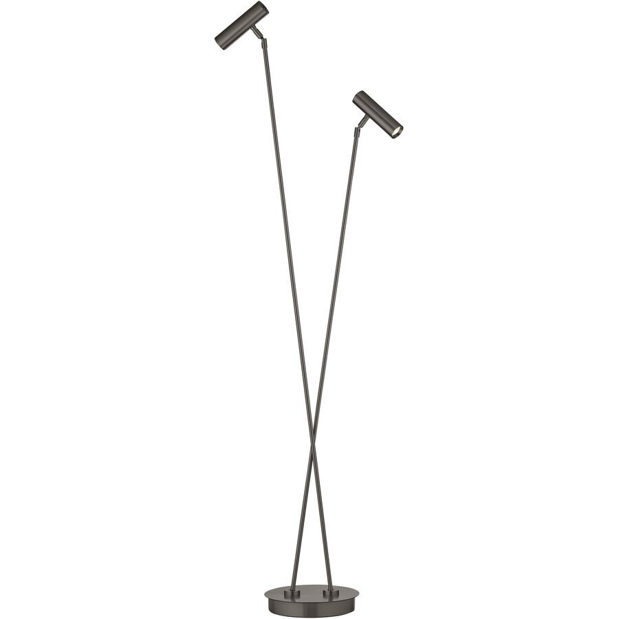 Stehlampe Tom Pro Bronze Metall 137 cm - LED - Lichtfarbe: Extra warmweiss - Helles Neutralweiss - Stehlampe- LED Energiesparlampe