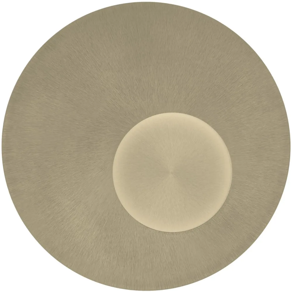 Deckenlampe Stella Beige Metall 60 cm 4 cm - Farbe: sand - LED - Lichtfarbe: Extra warmweiss - Kaltes Tagesweiss - Deckenlampe- LED Energiesparlampe