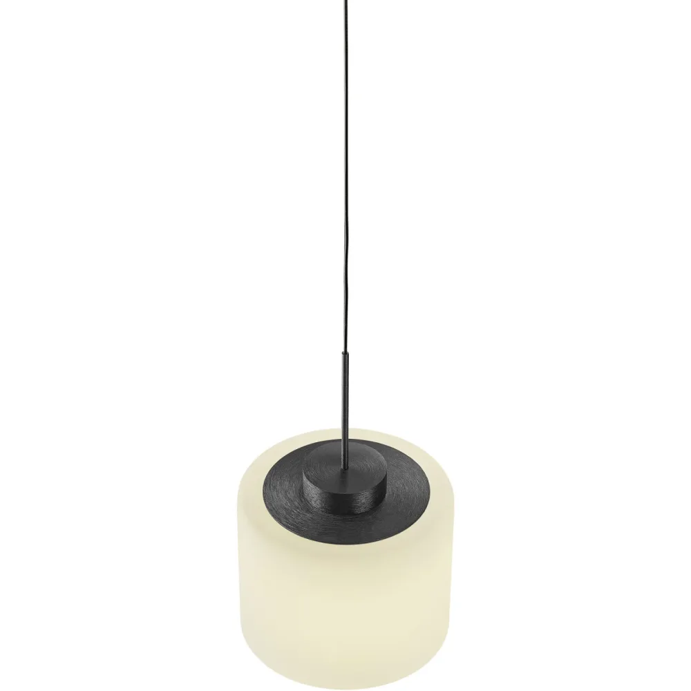 Pendellampe Abby Grau Metall 68 cm 180 cm - Farbe: anthrazit matt eloxiert - LED - Lichtfarbe: Extra warmweiss - Pendellampe- LED Energiesparlampe