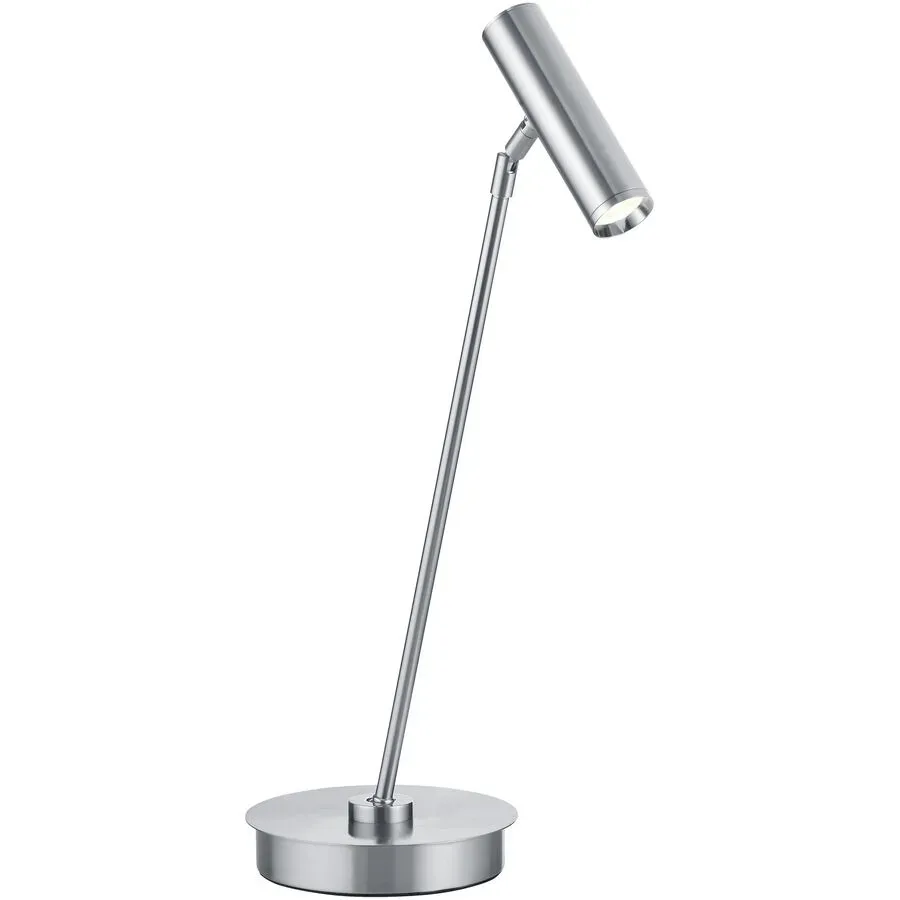 Tischlampe Tom Pro Silber Metall 47.5 cm - LED - Lichtfarbe: Extra warmweiss - Helles Neutralweiss - Tischlampe- LED Energiesparlampe