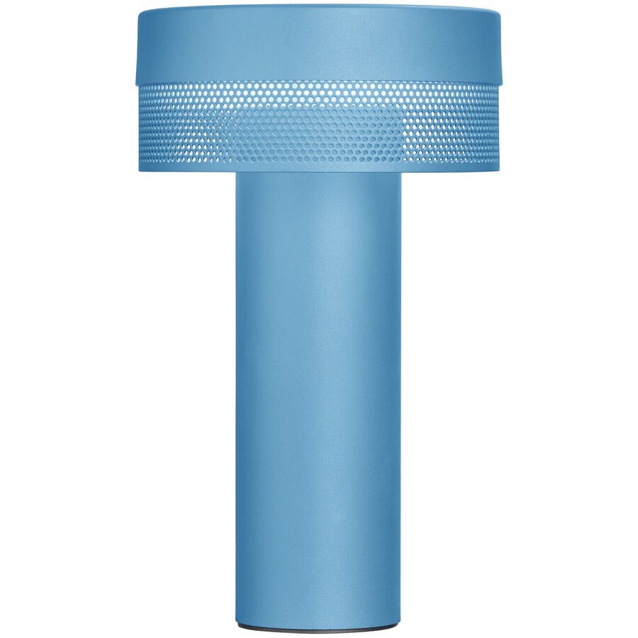 Tischlampe Mesh Blau Metall 14.5 cm 24 cm - Farbe: Pastellblau - LED - Lichtfarbe: Extra warmweiss - Tischlampe- LED Energiesparlampe