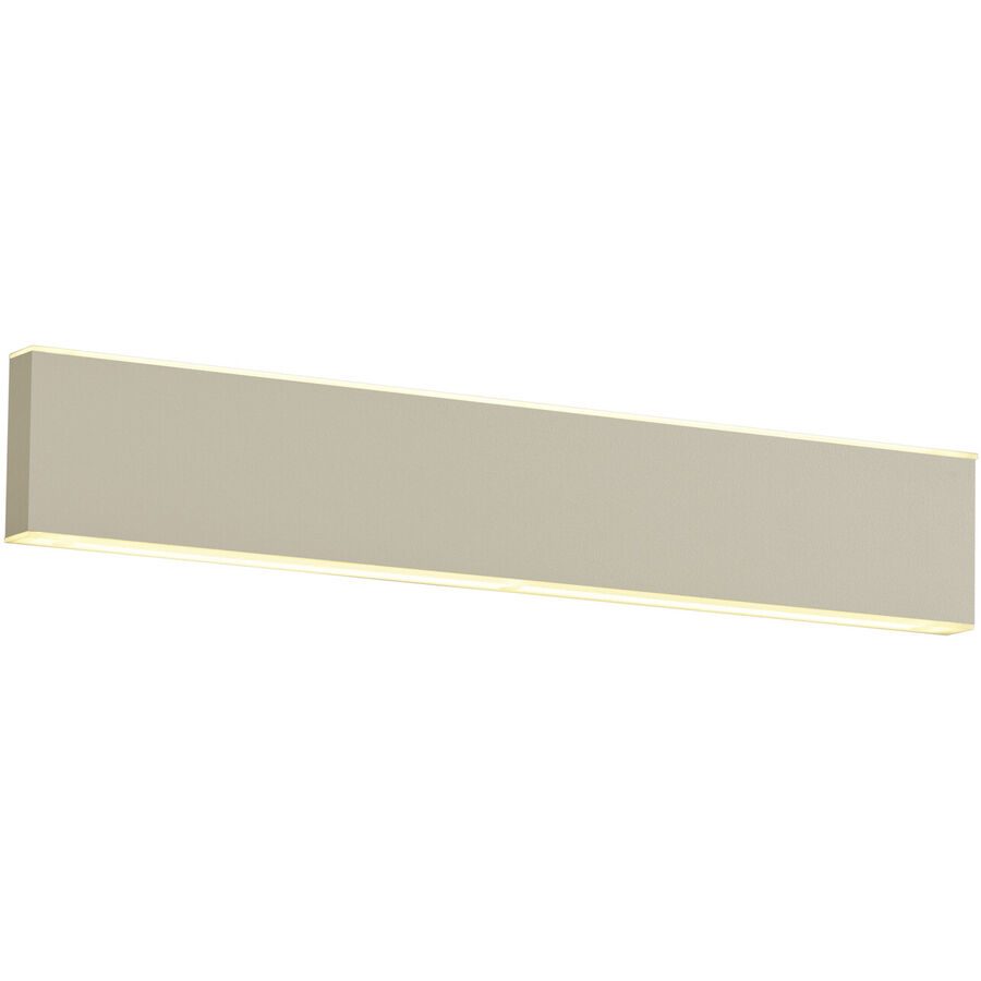 Wandlampe Delta-B Beige Metall 30 cm 4 cm - Farbe: sand - LED - Lichtfarbe: Extra warmweiss - Wandlampe- LED Energiesparlampe