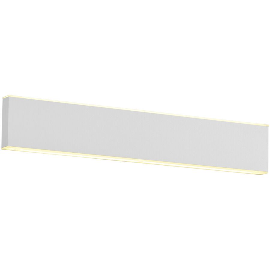 Wandlampe Delta-B Weiss Metall 30 cm 4 cm - LED - Lichtfarbe: Extra warmweiss - Wandlampe- LED Energiesparlampe