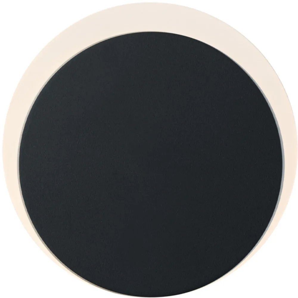 Wandlampe Sun-B Schwarz Metall 15 cm 15 cm - LED - Lichtfarbe: Extra warmweiss - Wandlampe- LED Energiesparlampe
