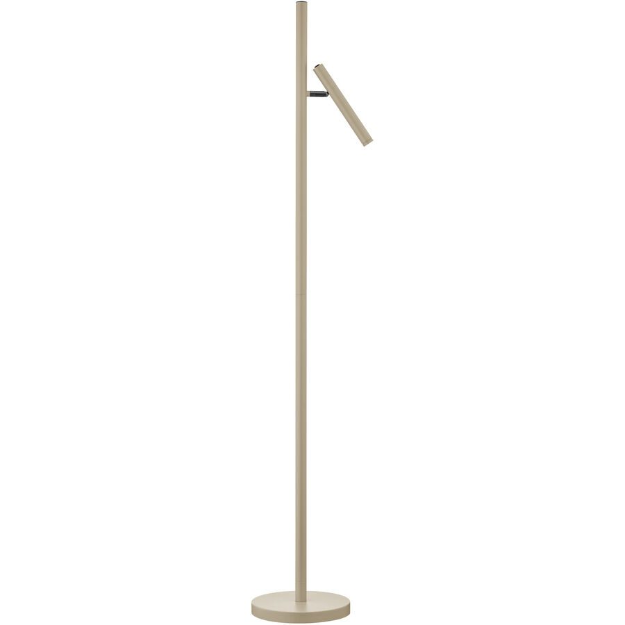 Stehlampe Streak Beige Metall 25 cm 134 cm - Farbe: sand - LED - Lichtfarbe: Extra warmweiss - Stehlampe- LED Energiesparlampe