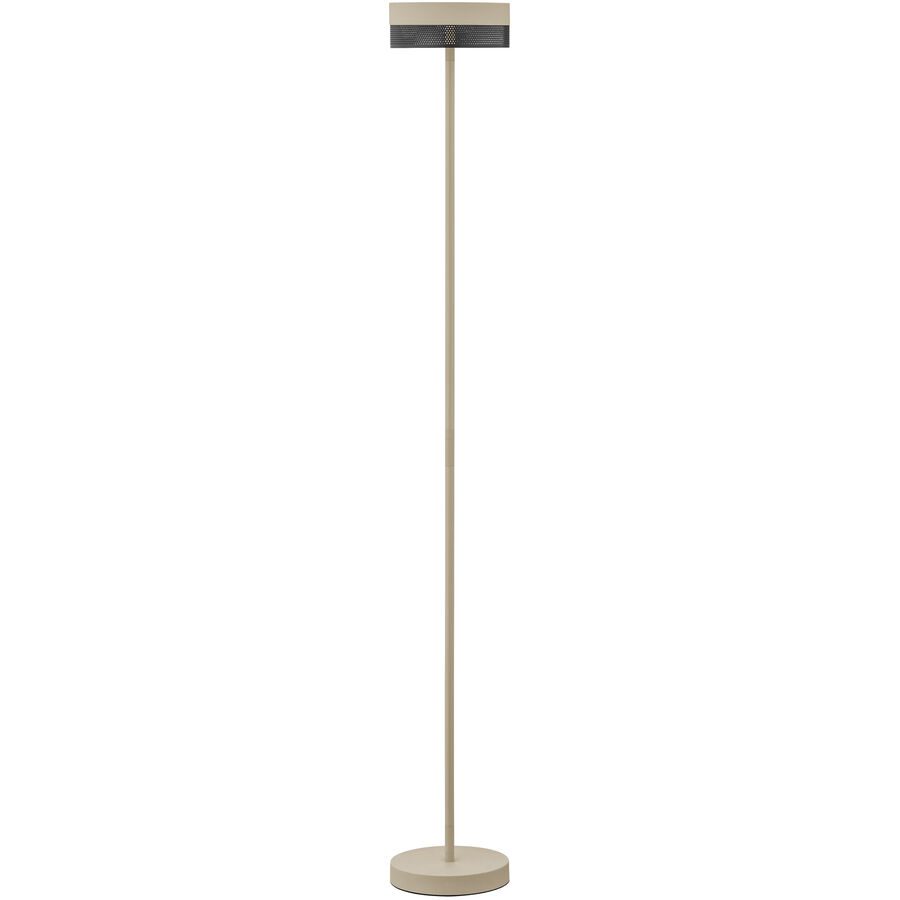 Stehlampe Mesh Beige/Braun Metall 16 cm 120 cm - Farbe: sand - LED - Lichtfarbe: Extra warmweiss - Stehlampe- LED Energiesparlampe