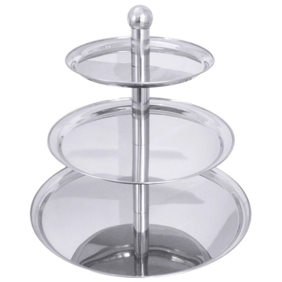 Etagère Contacto Bander Silber Edelstahl 49 cm - Etagère