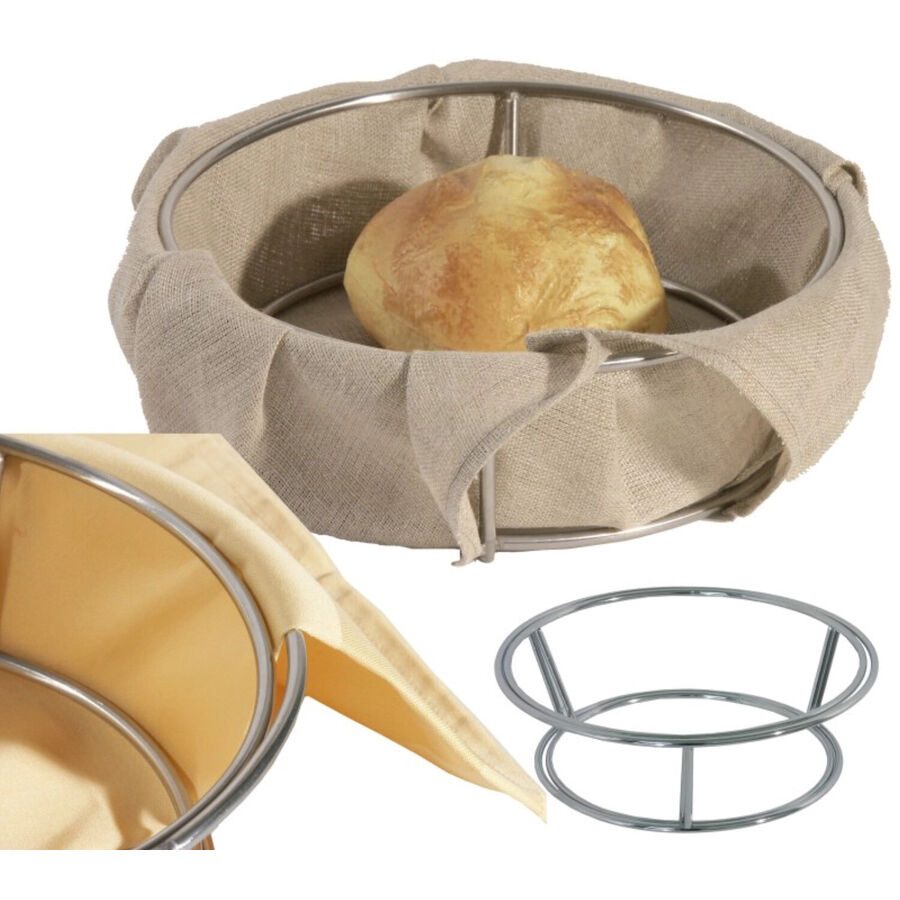 Brotkorb Contacto Bander Silber Edelstahl 21 cm 21 cm - Brotkorb