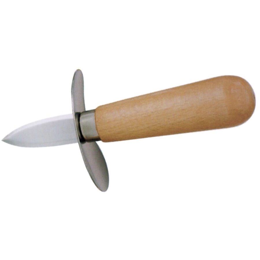 Austernmesser Contacto Bander Braun Holz/Stahl 14 cm - Material: Holz/Messerstahl - Austernmesser