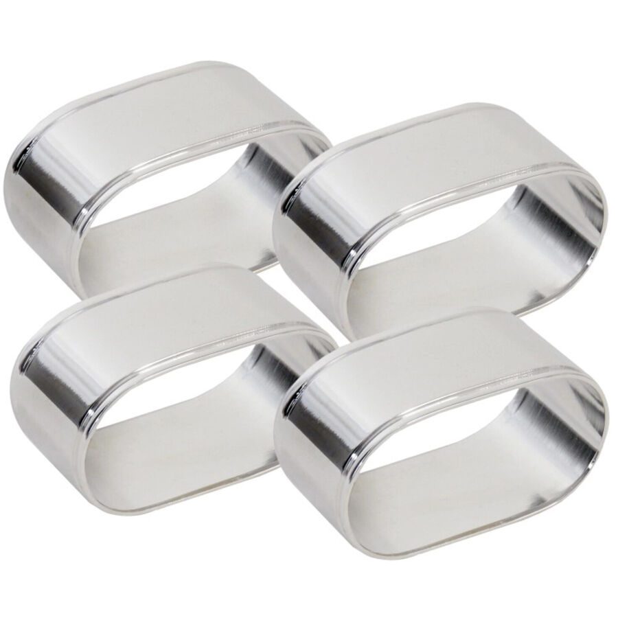 Serviettenring Contacto Bander - Farbe: Silber - Material: Versilbert, Messing - Serviettenring