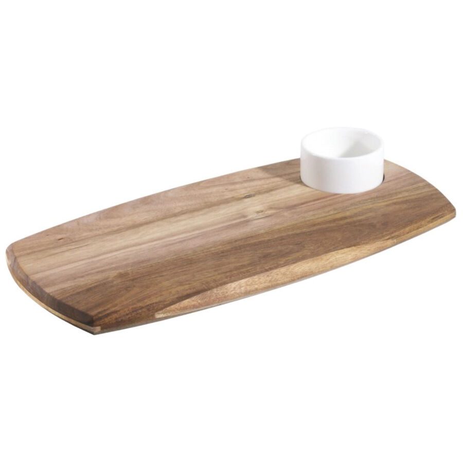 Dip Contacto Bander Braun Holz/Porzellan - Material: Akazienholz/Porzellan - Dip