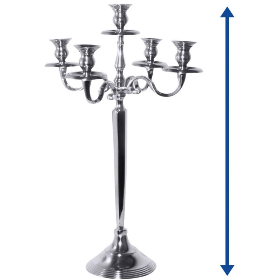 Kerzenständer Contacto Bander Silber Aluminium 100 cm - Kerzenständer