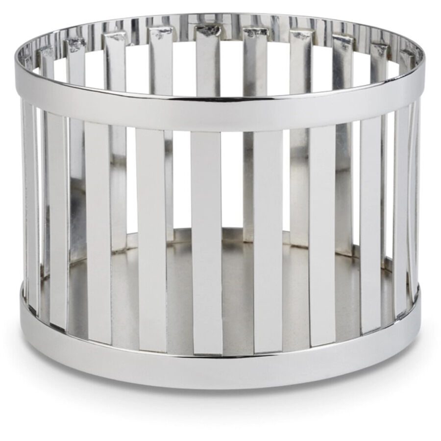 Aps Silber Metall 15 cm 10.5 cm - Farbe: chrom - Servierkorb