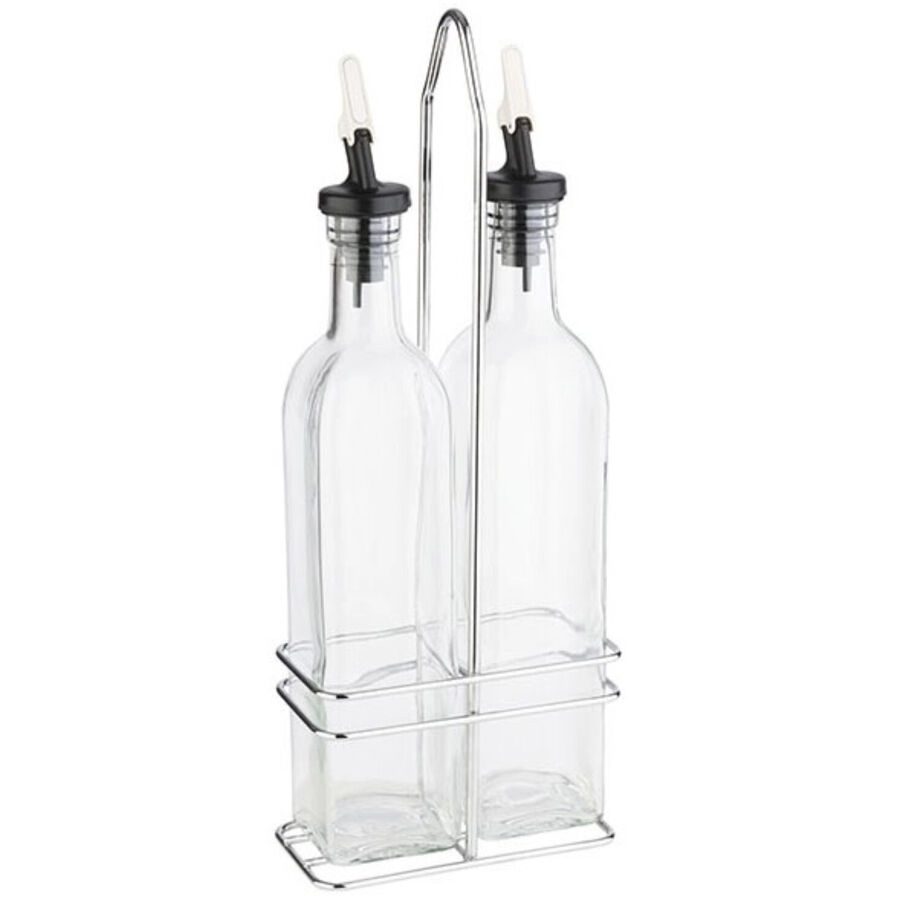 Öl- und Essigspender Aps Transparent Glas/Edelstahl/Metall 7 cm 34 cm - Öl- und Essigspender
