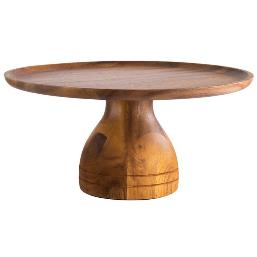 APS Tortenständer Acacia Braun Holz 33 cm 16 cm - Material: Akazienholz - Tortenständer