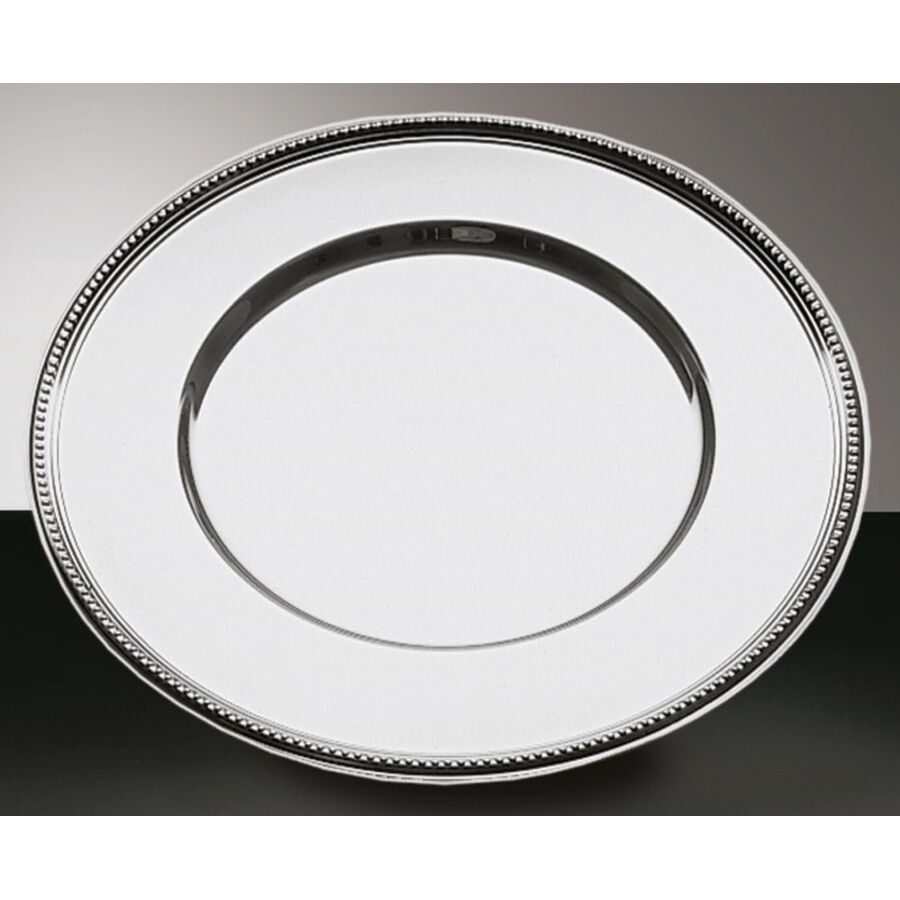 Speiseteller Aps Silber Edelstahl 33 cm - Speiseteller