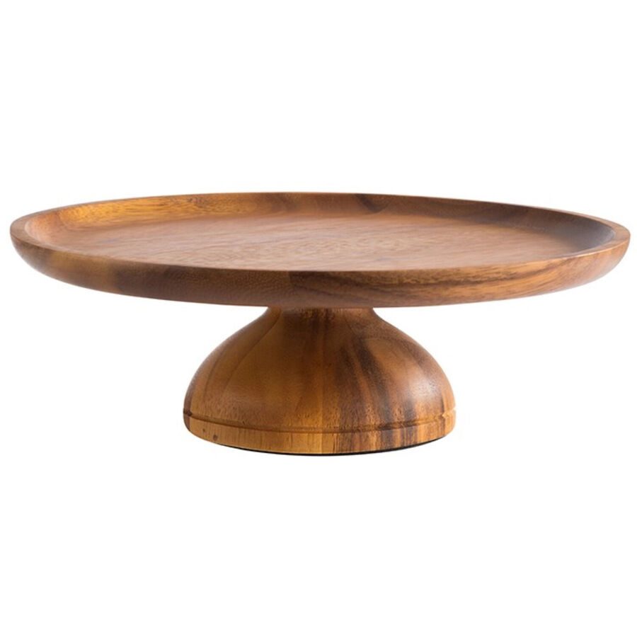 APS Tortenständer Acacia Braun Holz 24 cm 8 cm - Material: Akazienholz - Tortenständer