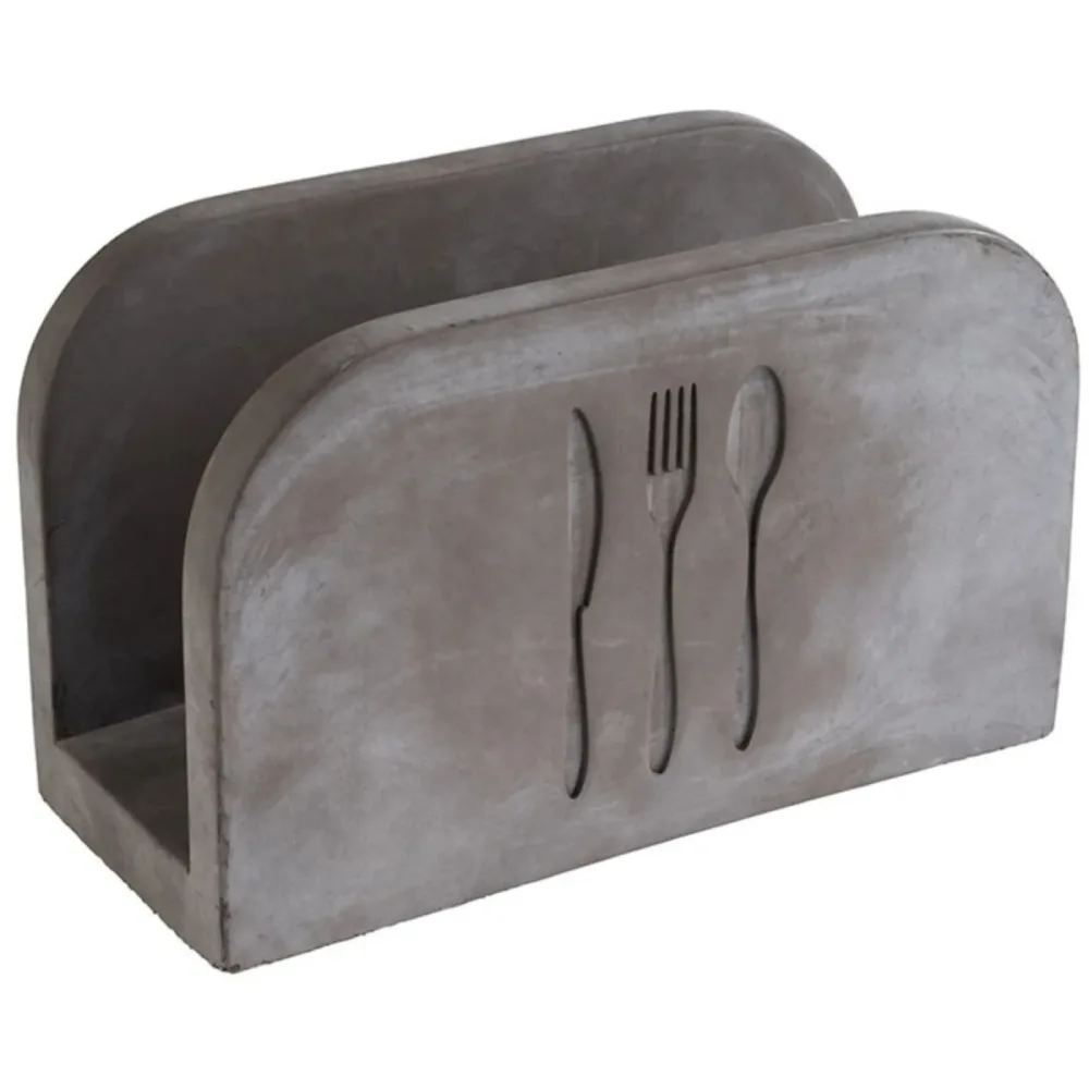 APS Serviettenhalter Element - Farbe: Silber - Material: Schiefer - Serviettenhalter