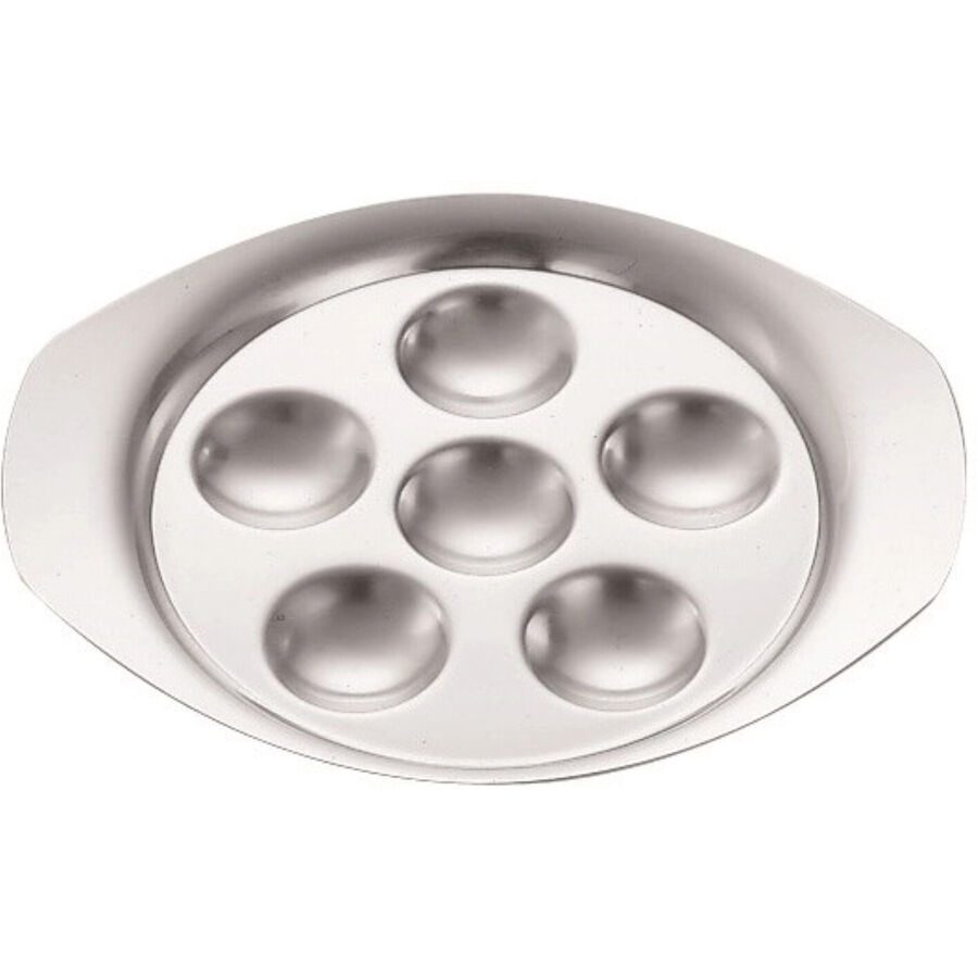 Servierplatte Piazza Silber Edelstahl - Servierplatte