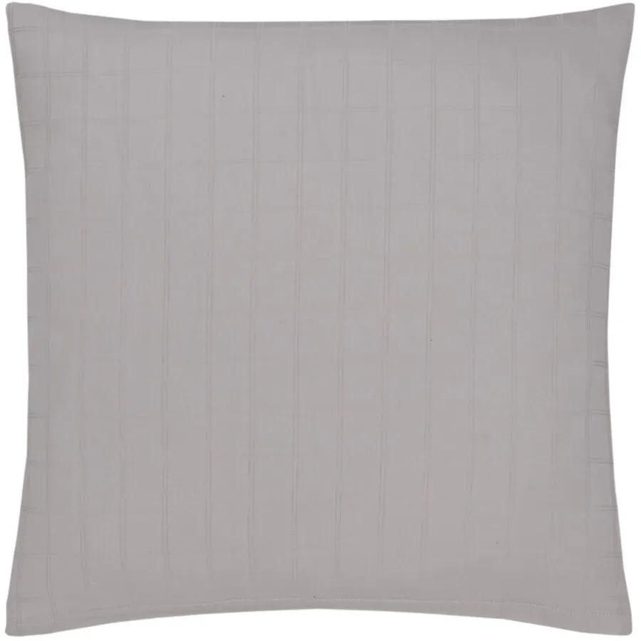 Flair Kissenbezug Damast Grau/Braun Baumwolle 65 cm 65 cm - Farbe: taupe - Kissenbezug