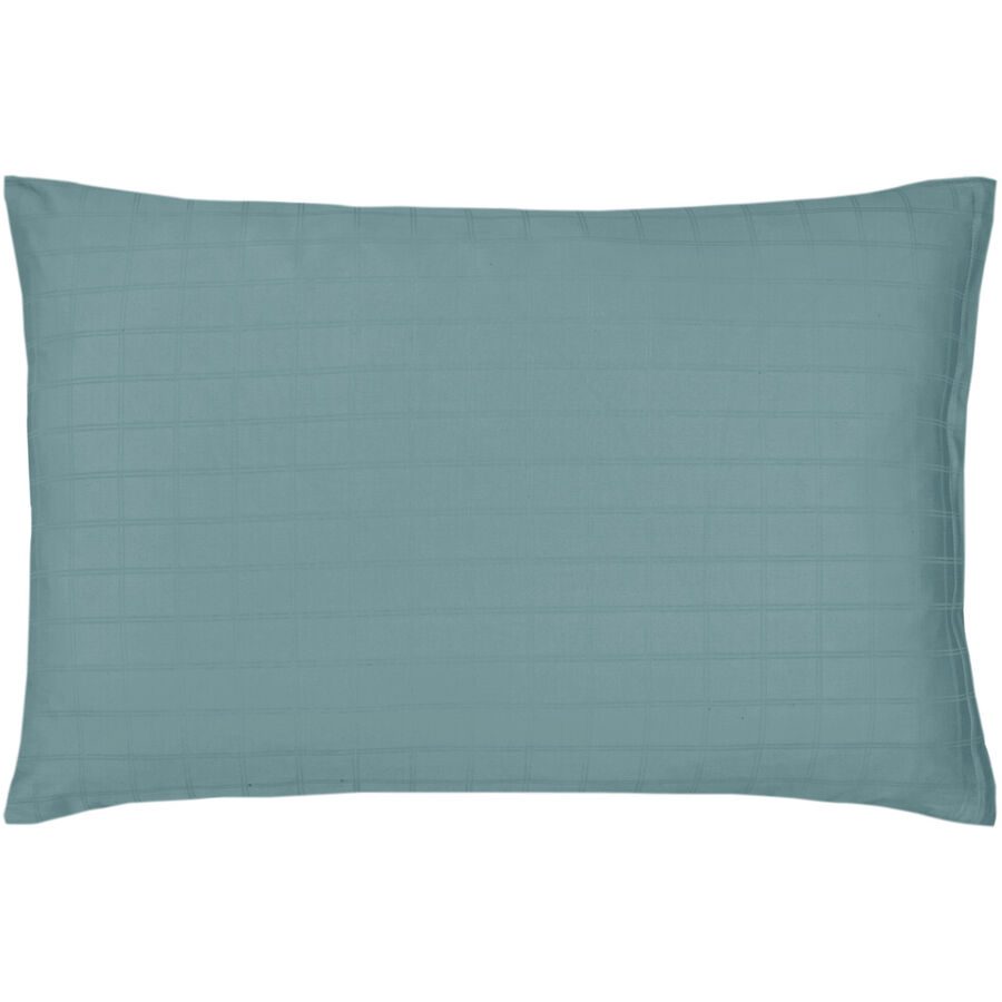 Flair Kissenbezug Damast Cyan Baumwolle 50 cm 70 cm - Farbe: Mint - Kissenbezug