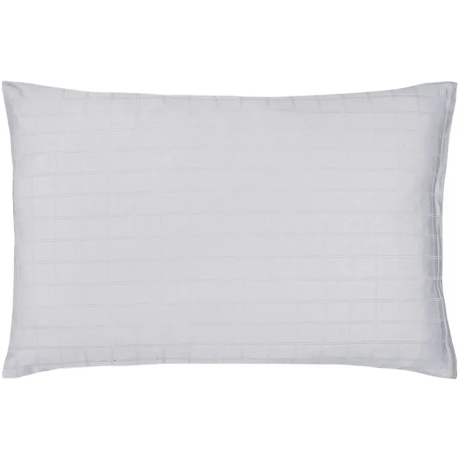 Flair Kissenbezug Damast Weiss Baumwolle 65 cm 100 cm - Kissenbezug