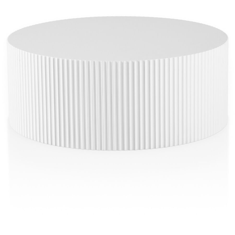 Salontisch Sontalis Weiss MDF 90 cm - Farbe: natur/weiss - Material: Mischholz (MDF) - Salontisch