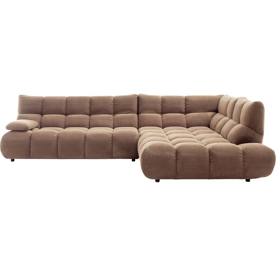 Ecksofa Nelo Braun Polyester 212 cm 286 cm - Farbe: rost - Möbel Konfigurator: Traummöbel individuell zusammenstellen - Ecksofa