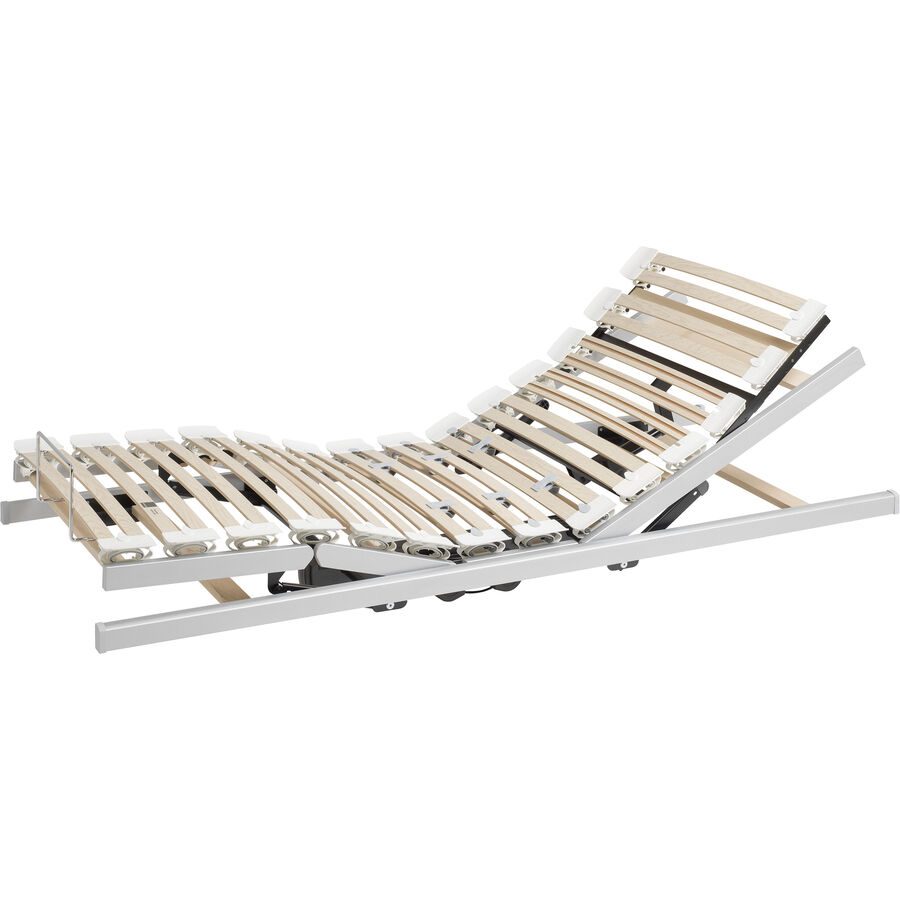Topswiss Einlegerahmen mit Motor Flexomat Deluxe 3M Weiss Holz 100 x 200 cm Höhenverstellbar (elektrisch) - Schweizer Möbelhersteller - Einlegerahmen