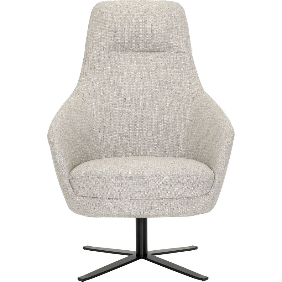 Sessel Nexa Beige/Grau Polyester/Stoff 71 cm 83 cm Drehbar - Farbe: grau/beige - Sessel