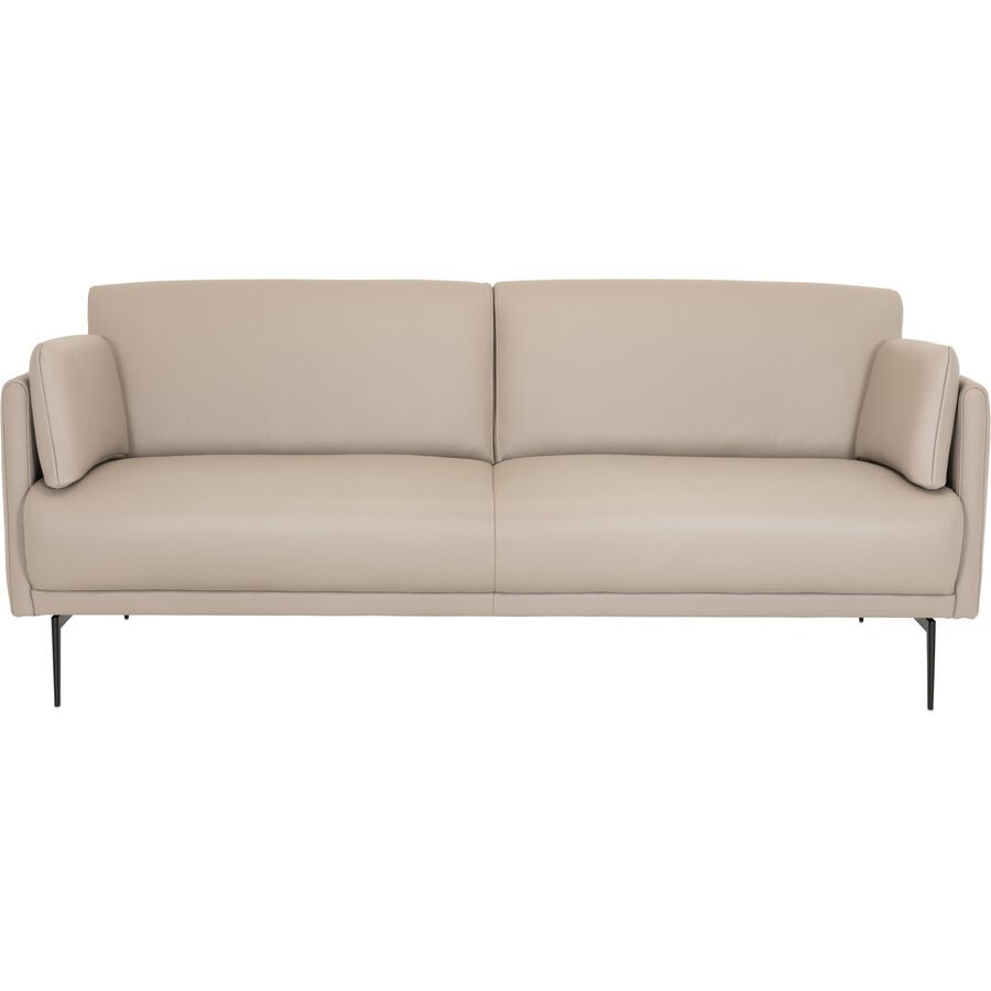 Sofa Aurea Beige Leder 172 cm 80 cm - Farbe: cement - Sofa