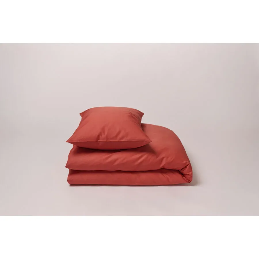 Journey Living Kissenbezug Braga Rot Baumwolle 65 cm 65 cm - Farbe: brick - Material: Bio Baumwolle - Kissenbezug