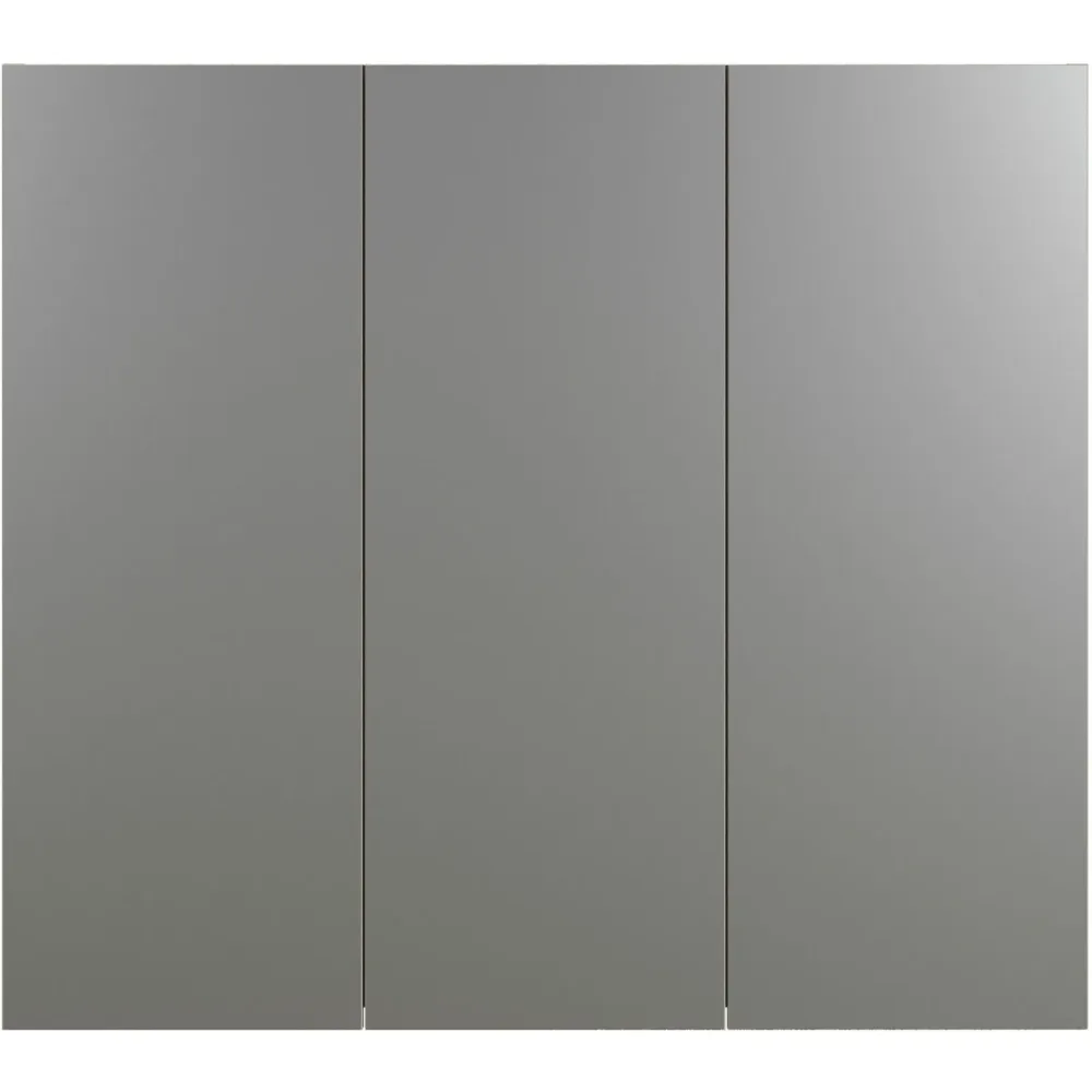 Spiegelschrank Garfield Grau Holz 90 cm 20 cm 80 cm - Farbe: anthrazit - Material: Holzwerkstoff - Spiegelschrank