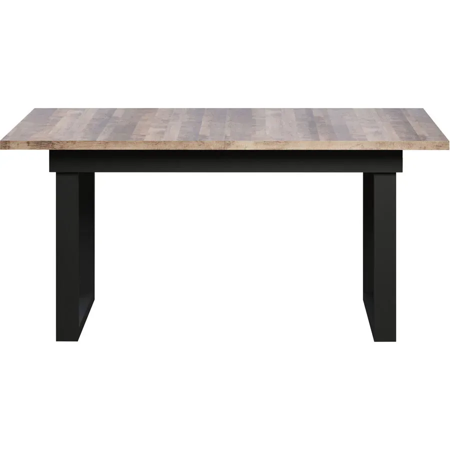 Esstisch ausziehbar Fenton Braun Holz 160 cm - Farbe: Eiche dunkel - Material: Holzwerkstoff - Esstisch ausziehbar